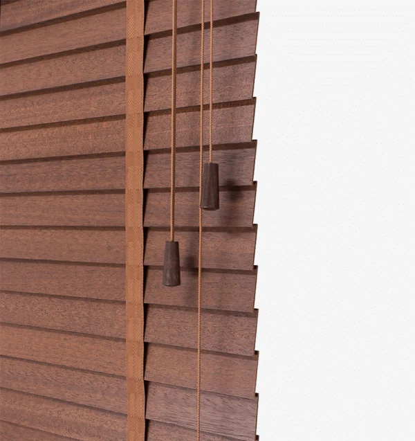 Houten Jaloezieën 50mm ABACHI - Afbeelding 3