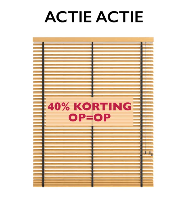 Jaloezie Hout 50mm - Basic