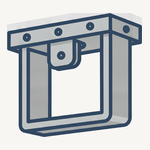 Montagesteunen: Speciale plafondsteun — zilver
